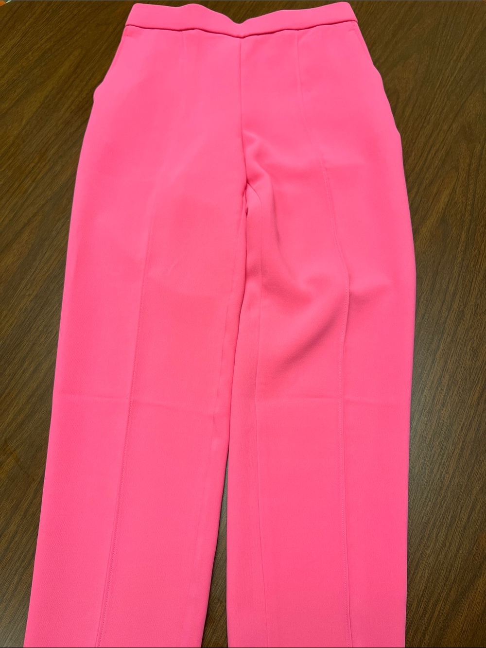Ann Taylor Bright Pink Straight-Leg Women's Pants, size small